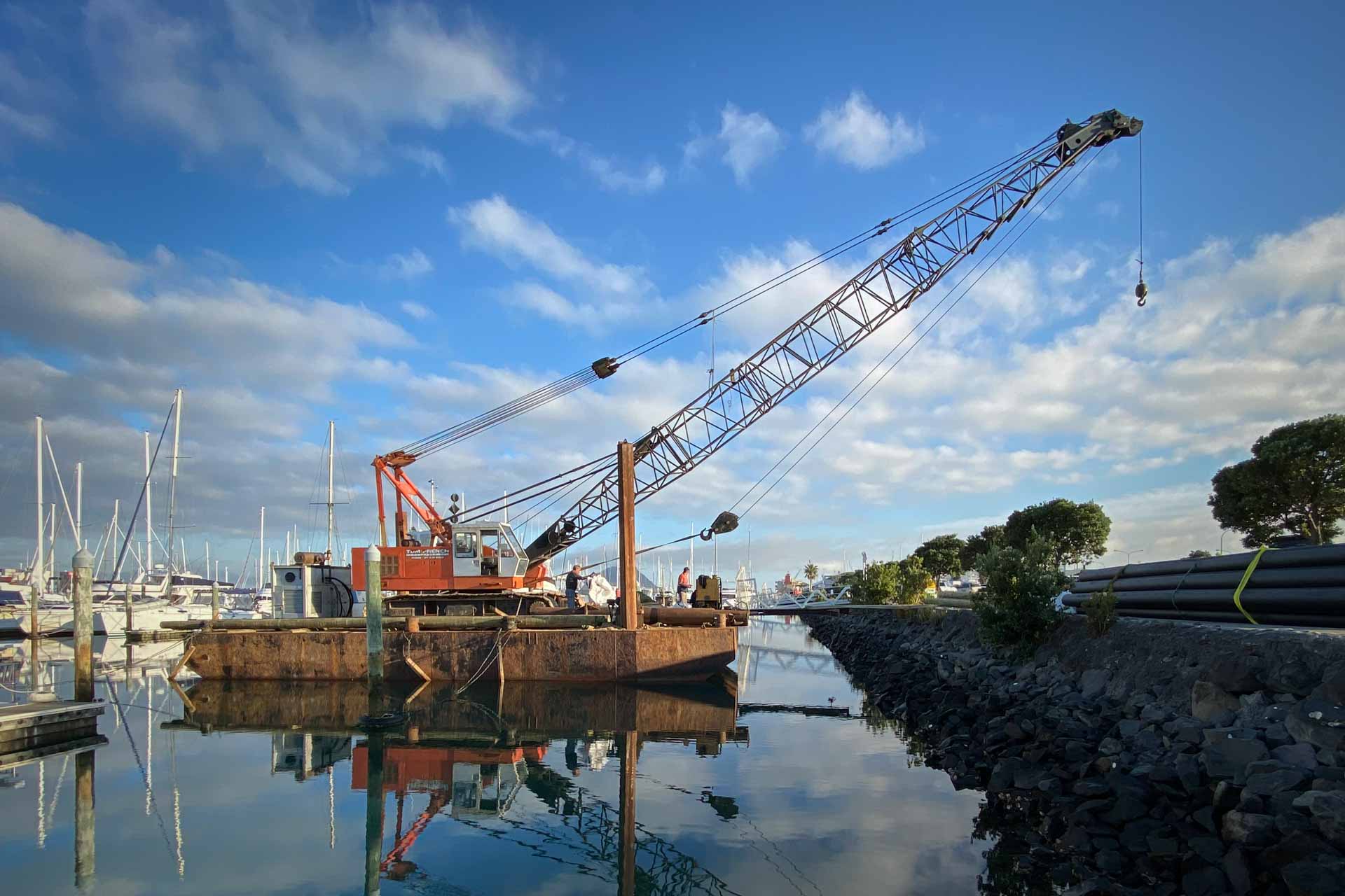 Pacific7 Marine Piling Service New Zealand