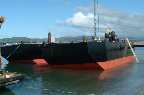 Pacific7 JKL Sectional Barge based in New zealand