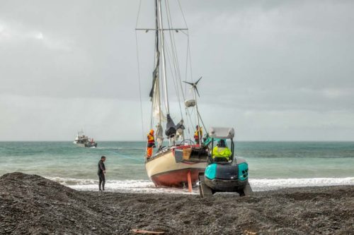Pacific7 Yacht Salvage East Cape New Zealand